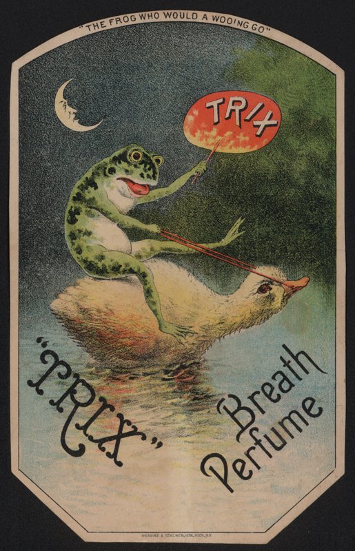 Propaganda para o perfume da respiração Trix de American School