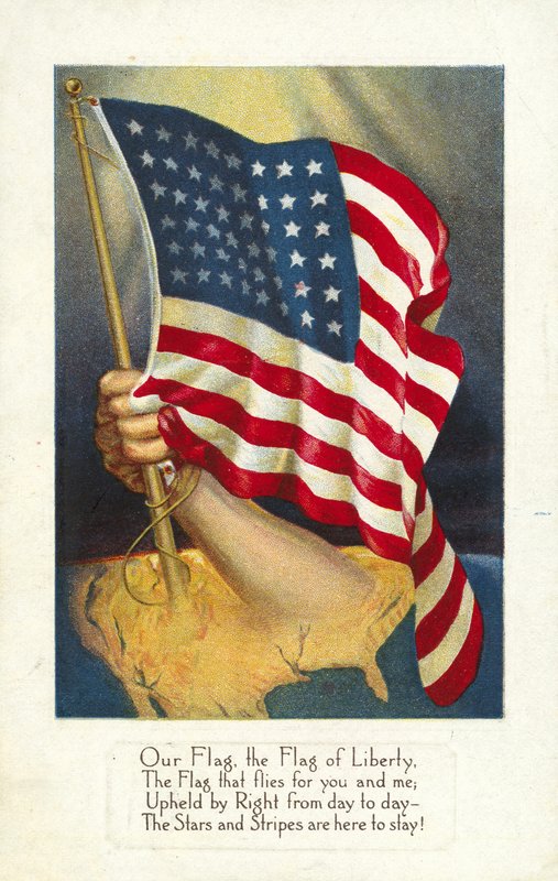 Bandeira americana emergente da América de American School