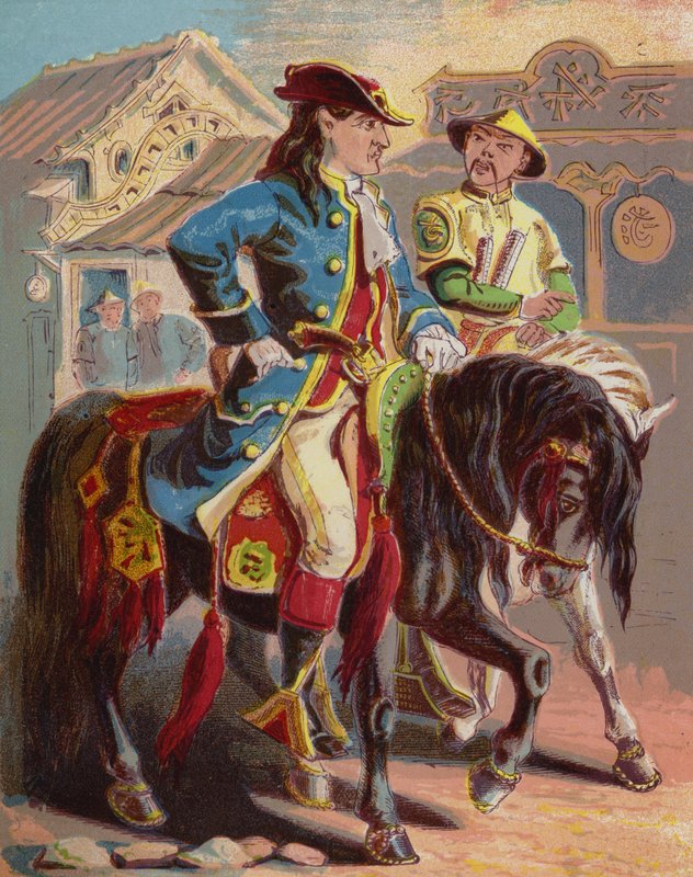 Ilustração para Robinson Crusoe de American School