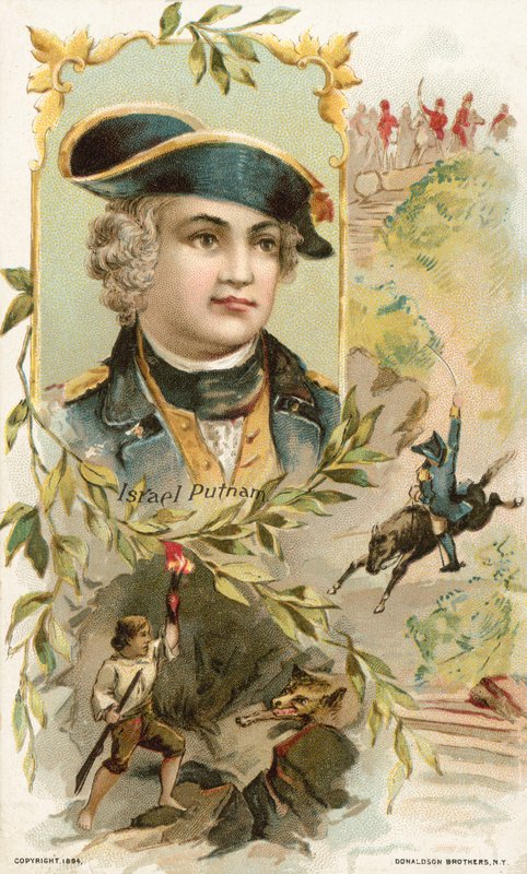 Israel Putnam, general americano da Guerra Revolucionária Americana de American School