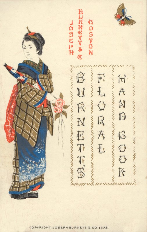 Mulher japonesa, Burnetts Floral Handbook, 1878 de American School