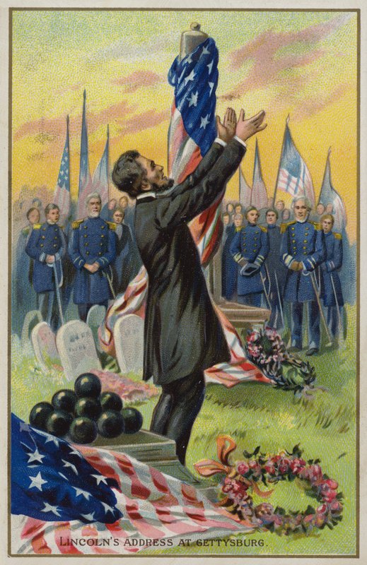 Lincolns fala em Gettysburg de American School
