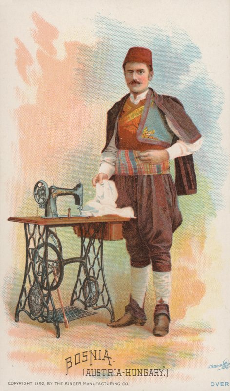 Máquina de costura, Bósnia, Áustria-Hungria de American School