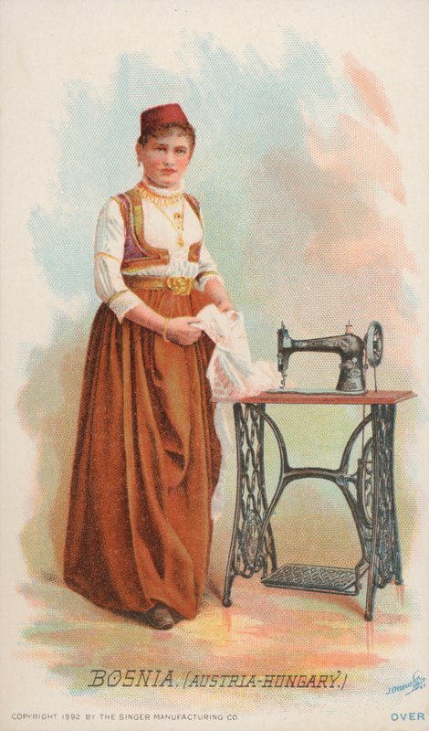 Máquina de costura, Bósnia, Áustria-Hungria de American School