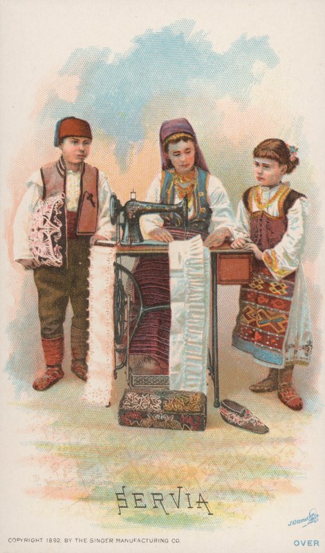 Máquina de costura, Servia de American School