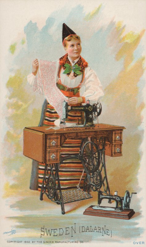 Máquina de Costura, Suécia, Dalarne de American School