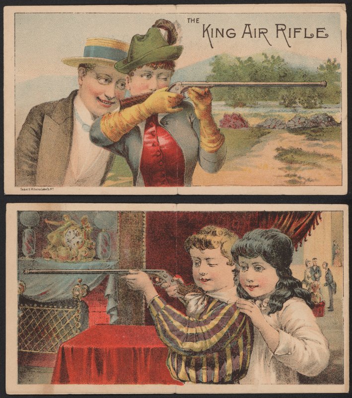O rifle de ar do rei de American School