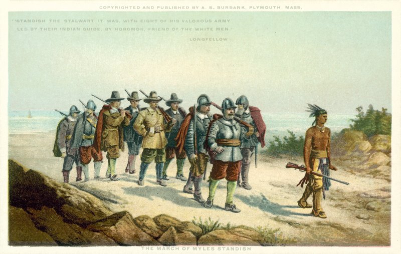 A marcha de Myles Standish de American School