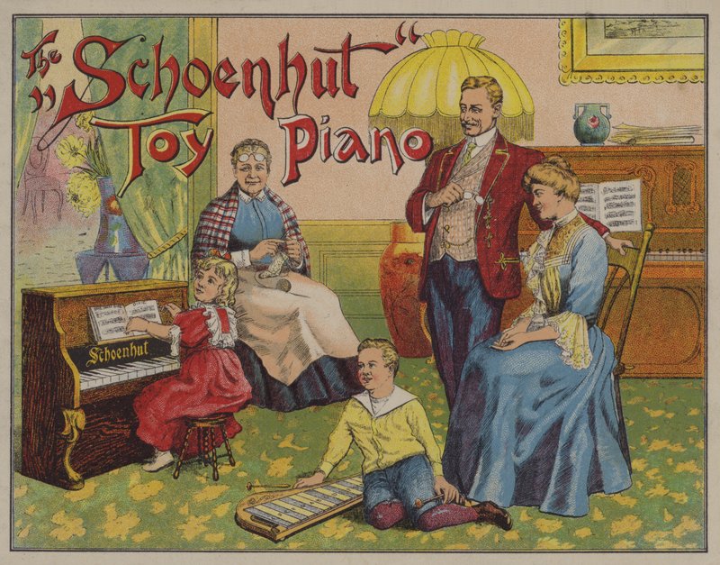 O piano de brinquedo de Schoenhut de American School