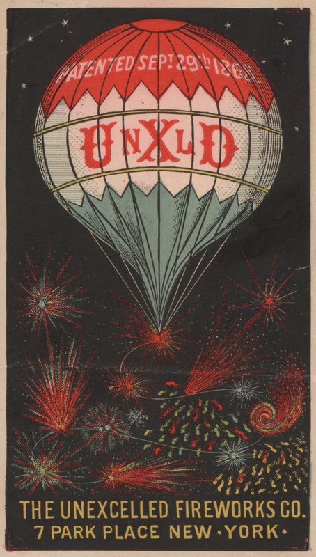The Unexcelled Fireworks Company, 7 Park Place, Nova York, EUA de American School