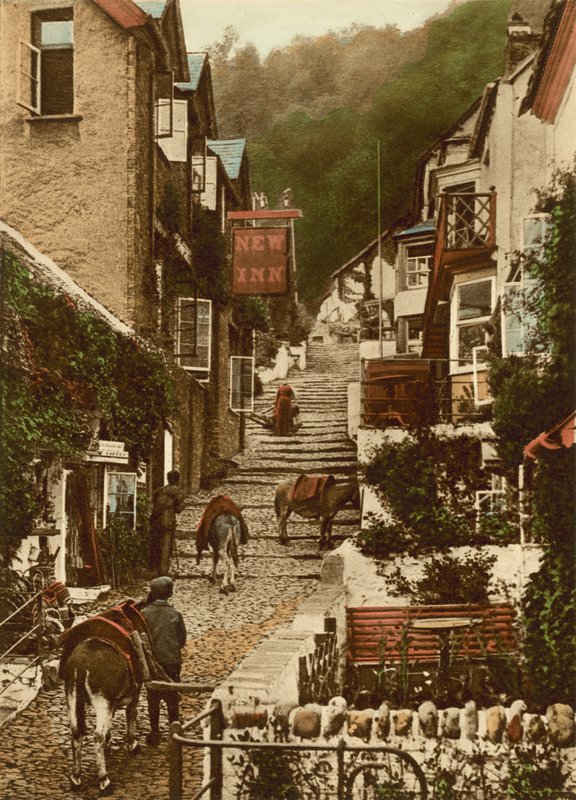 Clovelly, rua principal de English Photographer