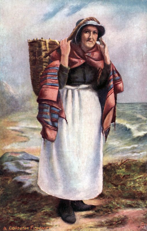 Uma pescadora da Cornualha de English School