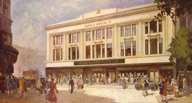 Uma elevação de pedra típica no início dos anos 1930 de English School