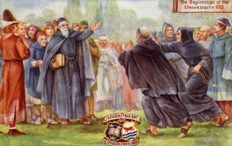 Início da Universidade de Oxford, 1110, Oxford Pageant, 1907 de English School