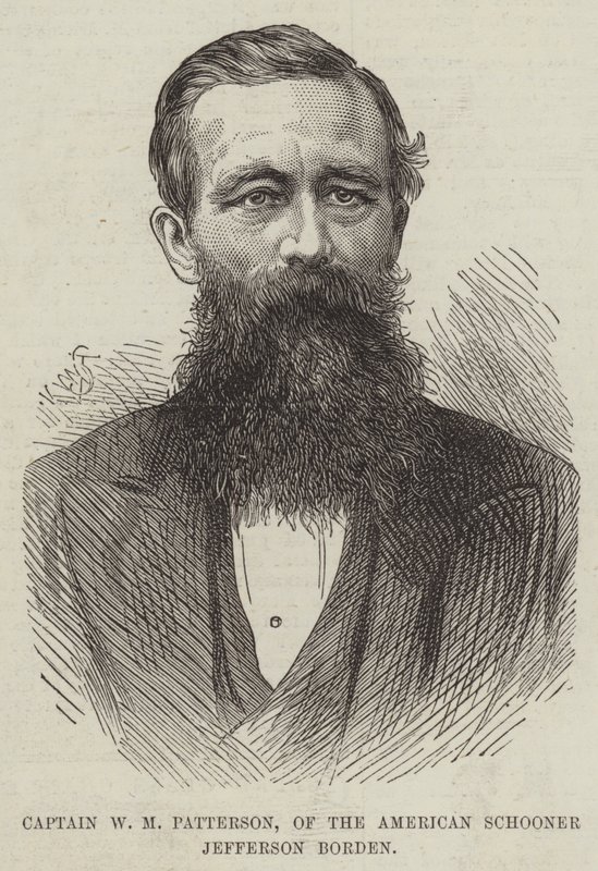 Capitão WM Patterson, da American Schooner Jefferson Borden de English School