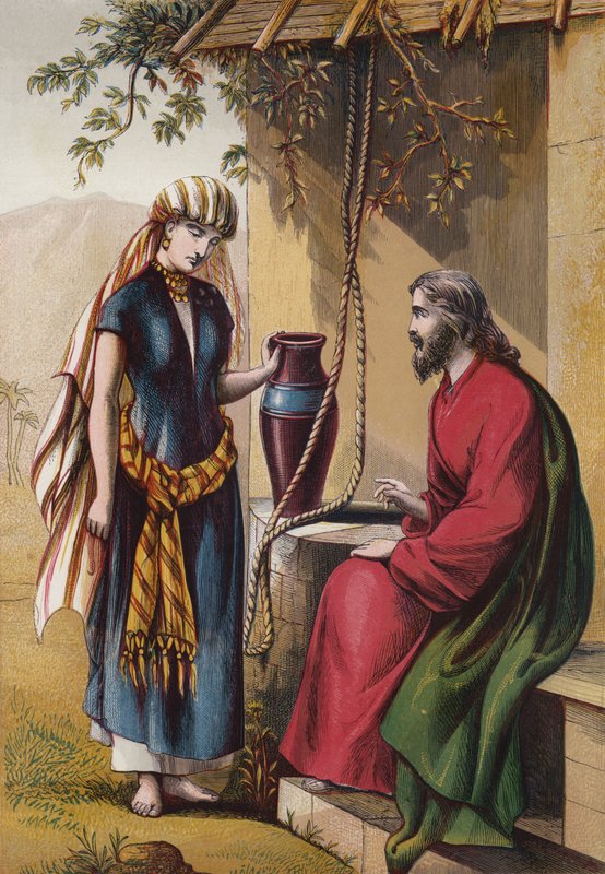 Cristo e a mulher de Samaria de English School