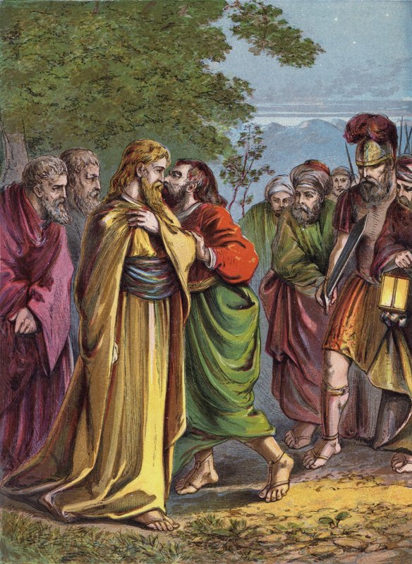 Cristo traído por Judas de English School