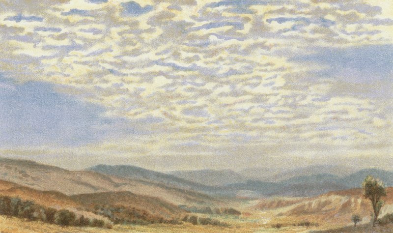 Nuvens, stratus maculosus de English School