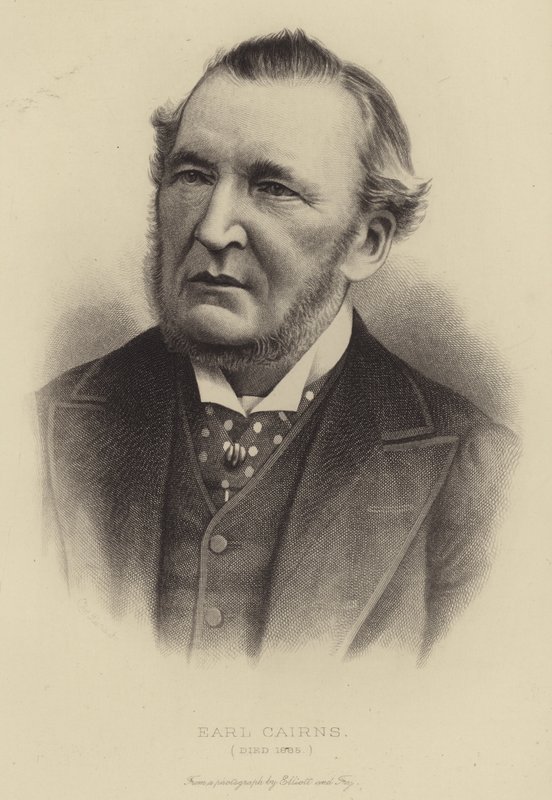 Earl Cairns, morreu em 1885 de English School