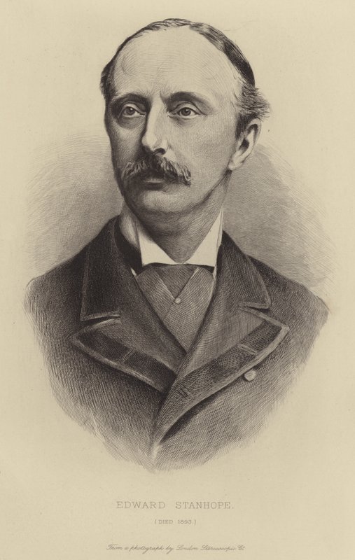 Edward Stanhope, morreu em 1893 de English School