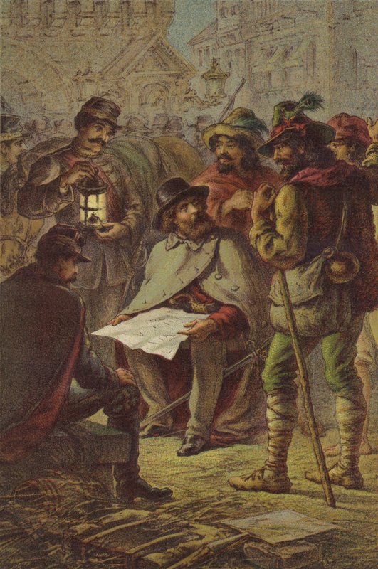Garibaldi e os guias camponeses de English School