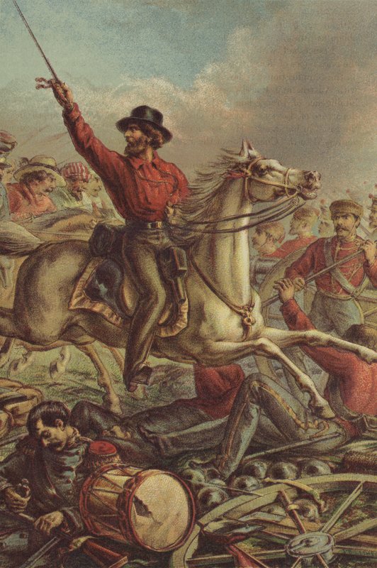 Garibaldi captura quatro armas francesas em Roma de English School