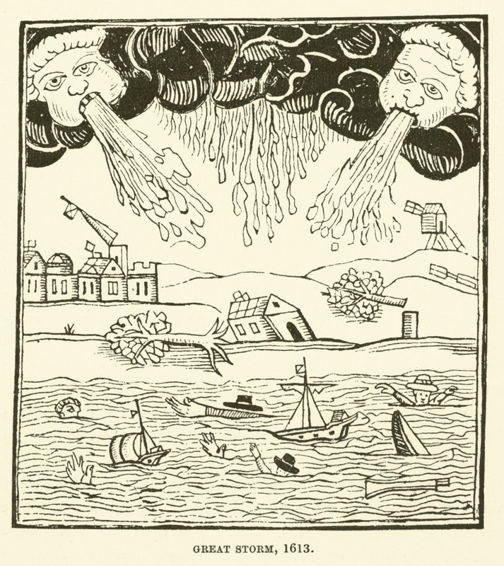 Grande tempestade, 1613 de English School