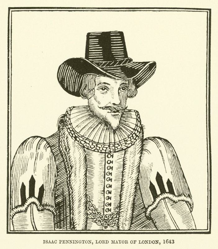 Isaac Pennington, senhor prefeito de Londres, 1643 de English School
