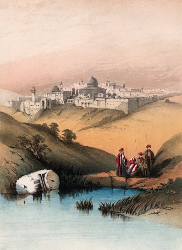 Jerusalém do vale de Jeosophat de English School