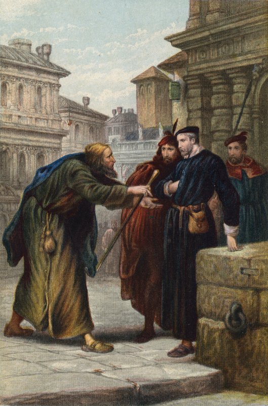 Shakespeare, Mercador de Veneza, Ato III, Cena 3 de English School