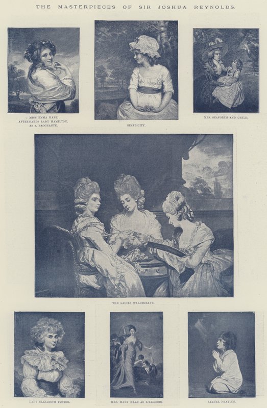 As obras-primas de Sir Joshua Reynolds de English School