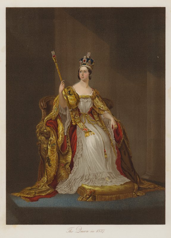 A rainha em 1837 de English School
