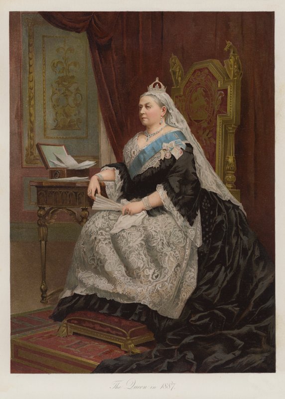 A rainha em 1887 de English School