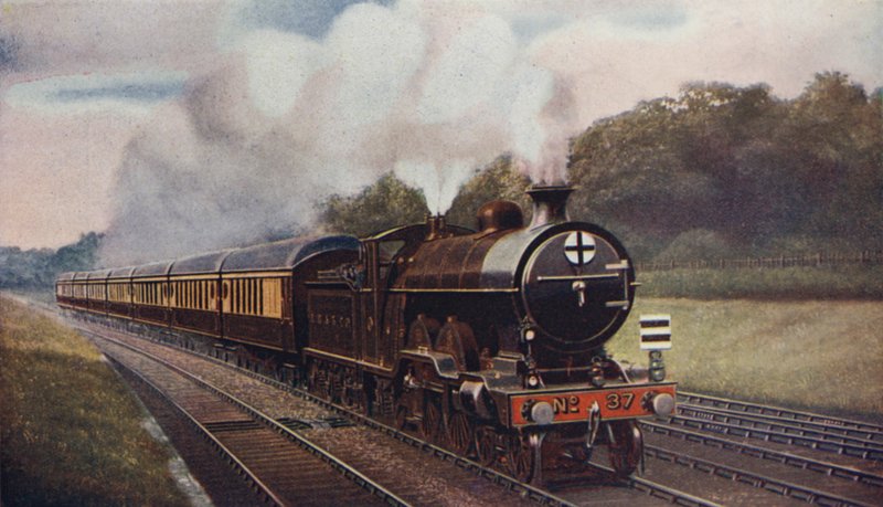 The Southern Belle, uma cadeia de luxo vestibular, Londres, Brighton e South Coast Railway de English School