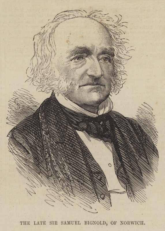 O falecido Sir Samuel Bignold, de Norwich de English School
