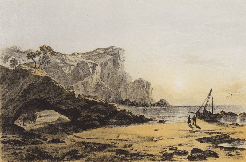 Vista da costa de Sleat, ilha de Skye de English School