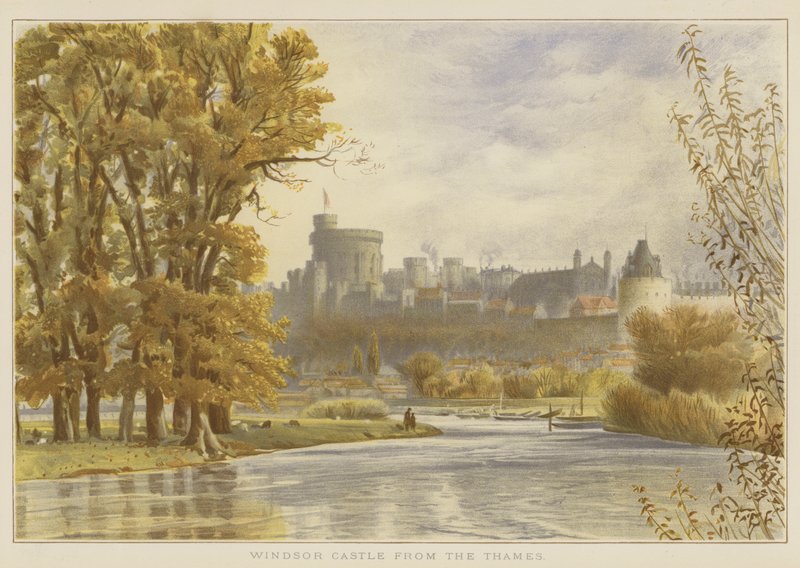 Castelo de Windsor do Tamisa de English School