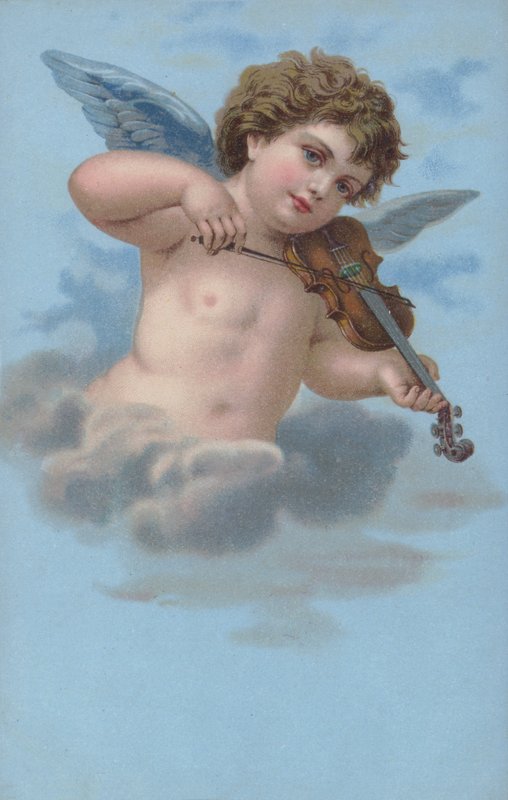 Querubim tocando violino de European School