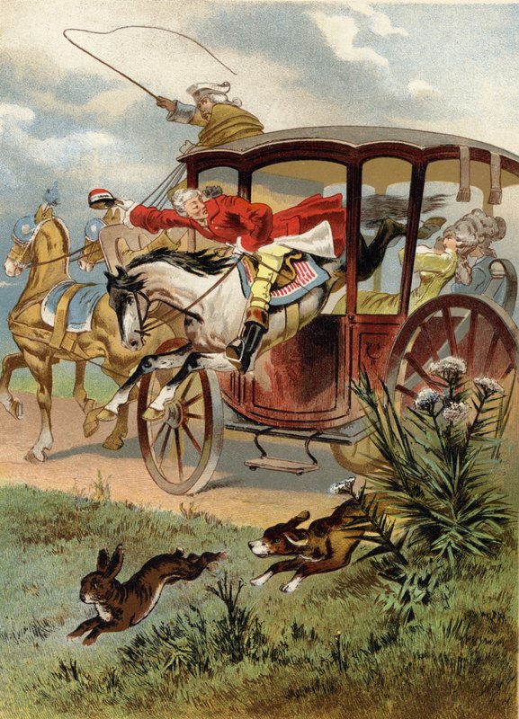 Ilustração para aventuras do Barão Munchausen de European School