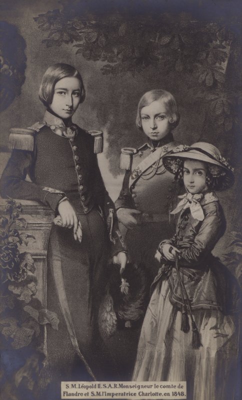 HM Leopold II, Sua Excelência Monsenhor Conde De Flandres, Sua Majestade Charlotte, 1848 de European School