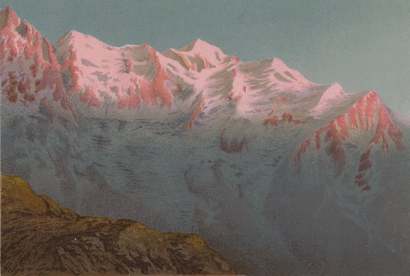 Pôr do sol no Mont Blanc de European School