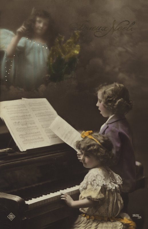Crianças, tocando, piano de French Photographer