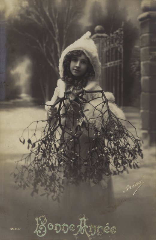 Menina, carregar, visco de French Photographer