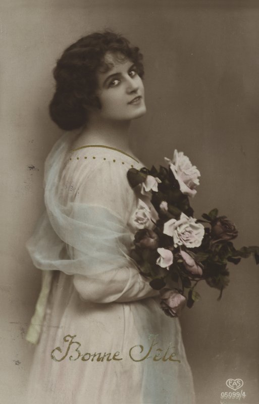 Menina, com, buquet de French Photographer