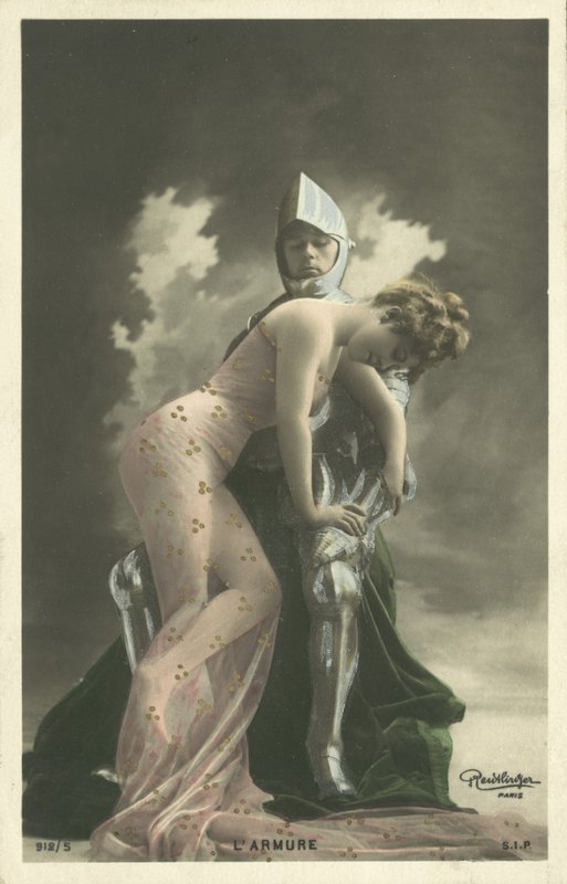 Cavaleiro e donzela de French Photographer
