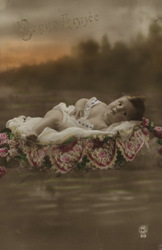 Cartão de Ano Novo com bebê de French Photographer