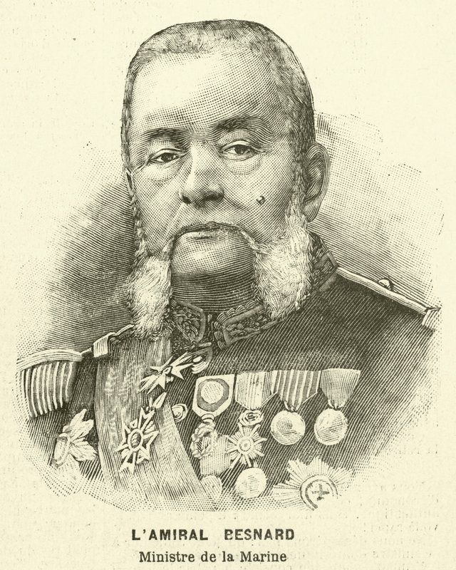 Almirante Besnard, Ministro Naval Francês de French School