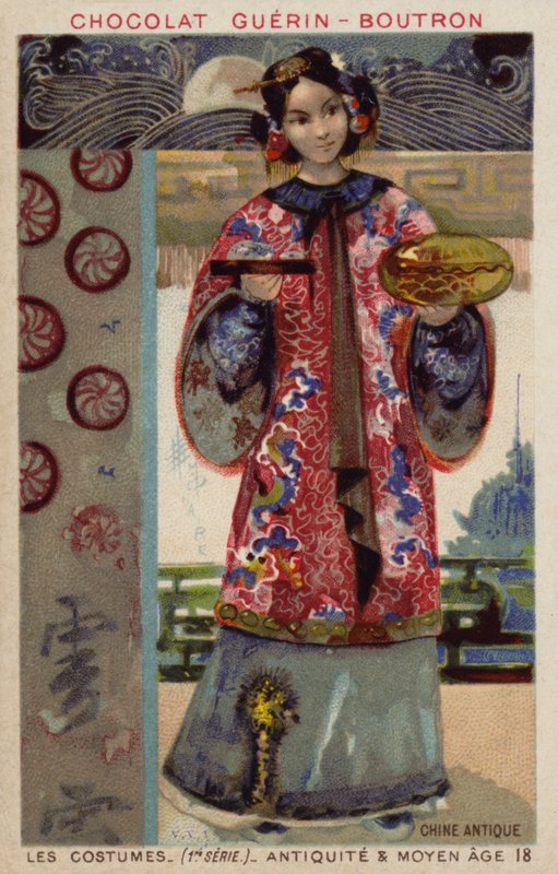 Antigo traje chinês de French School