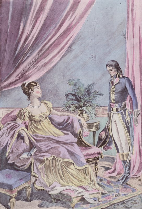 Bonaparte na Madame de Beauharnais de French School
