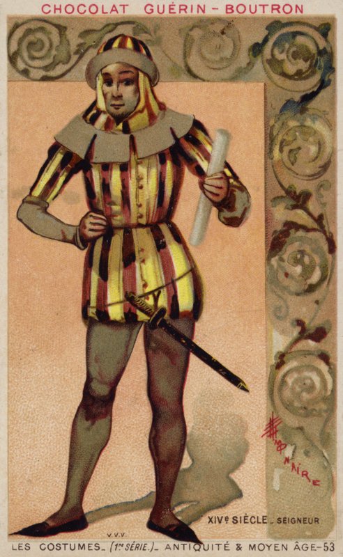 Traje de um senhor, século 14 de French School